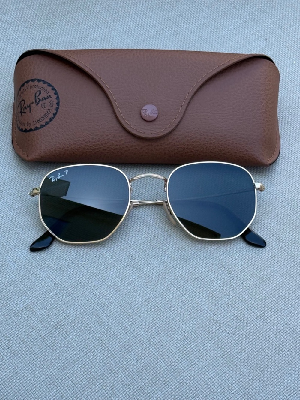 Ray-Ban Hexagonal Flat Sunglasses (51021) - Polarized - NWOT - Picture 12 of 15